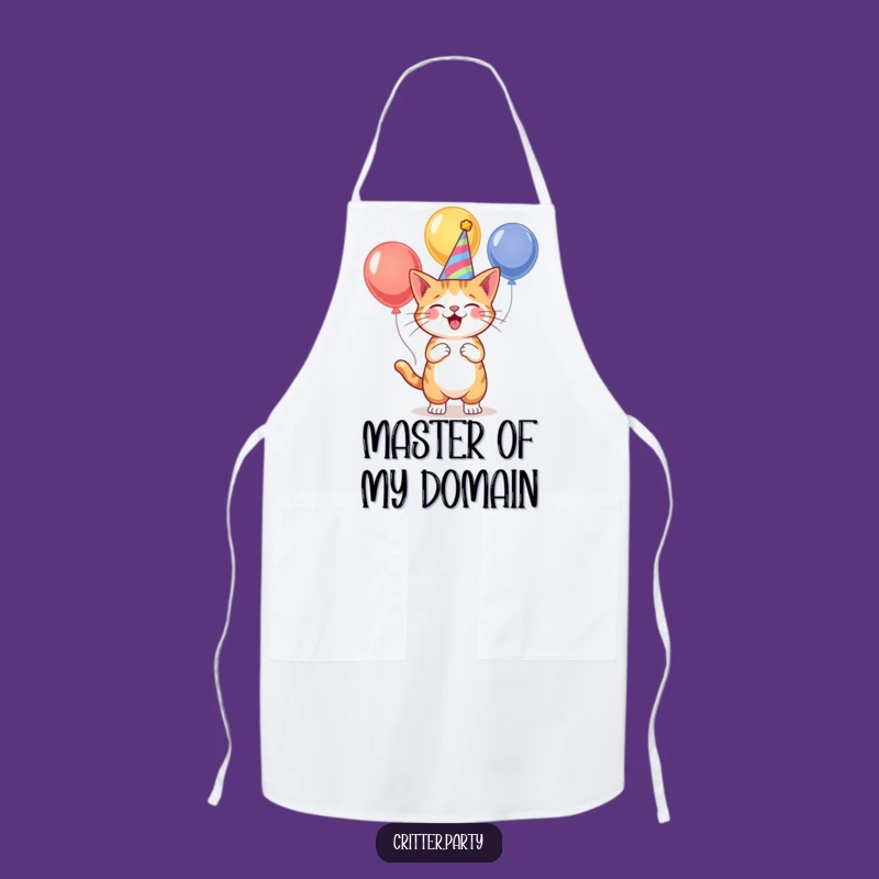 Funny Cat Party Juggler Apron: Cook Up a Storm with Humor