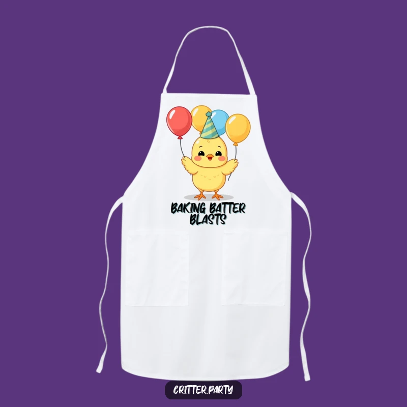 Funny Chick Party Apron: Festive Chef Chick, Perfect Kitchen Gift