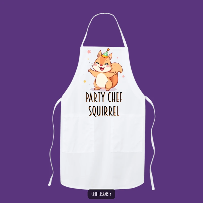 Funny Squirrel Apron: Party in the Kitchen with This Hilarious Spinning Design!