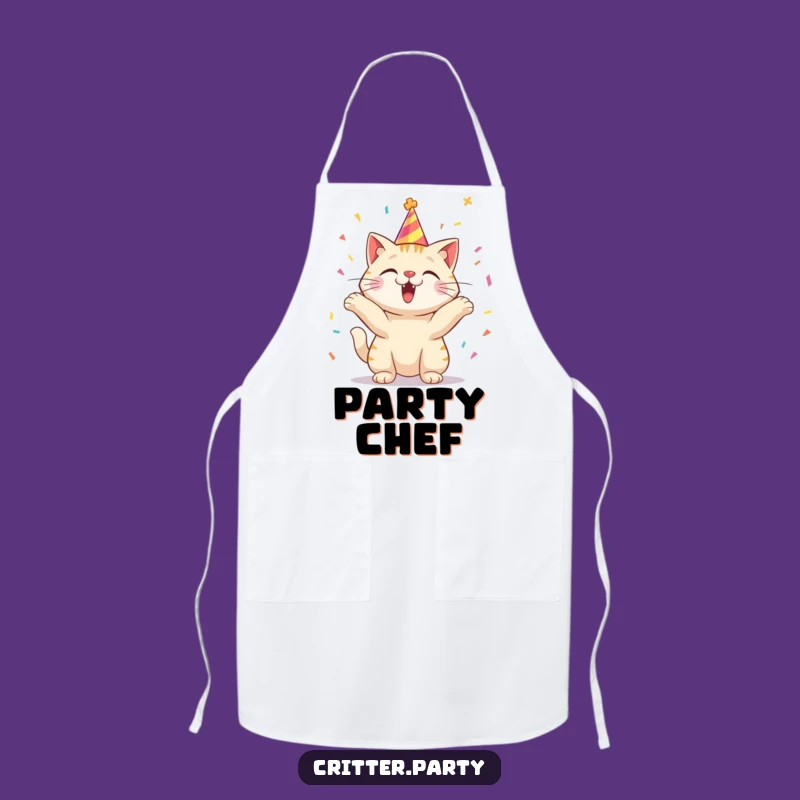 Funny Kitchen Apron: Cook With Cat Cheer, Your Funny Gift!
