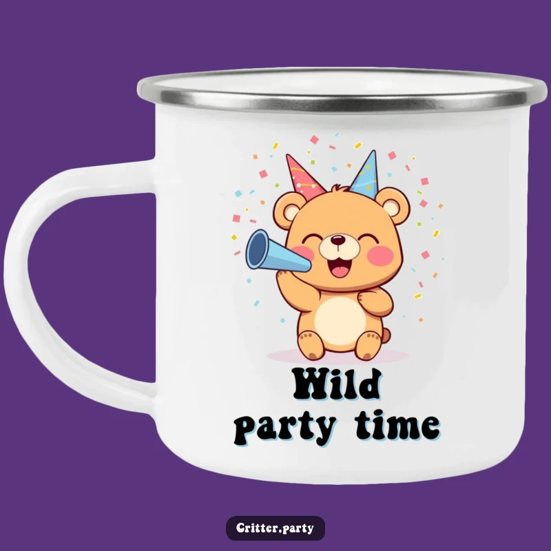 Funny Bear Confetti Camping Mug: Your Go-To for Trailside Parties and Coffee