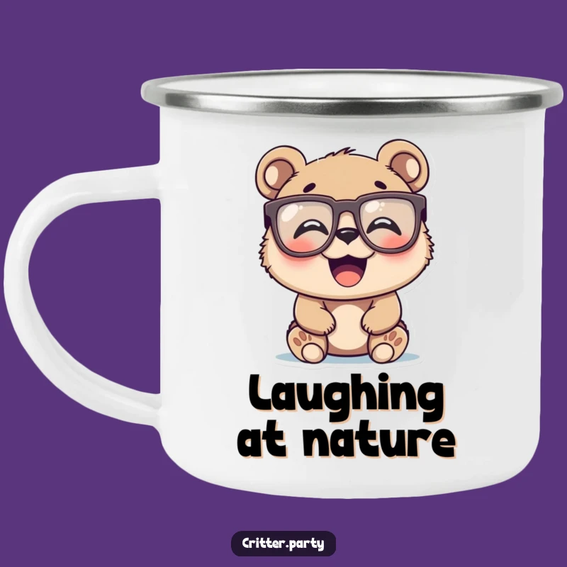 Funny Bear Cub Camping Mug: Durable Novelty Glasses Laugh Mug, a Hilarious Funny Outdoor Gift!
