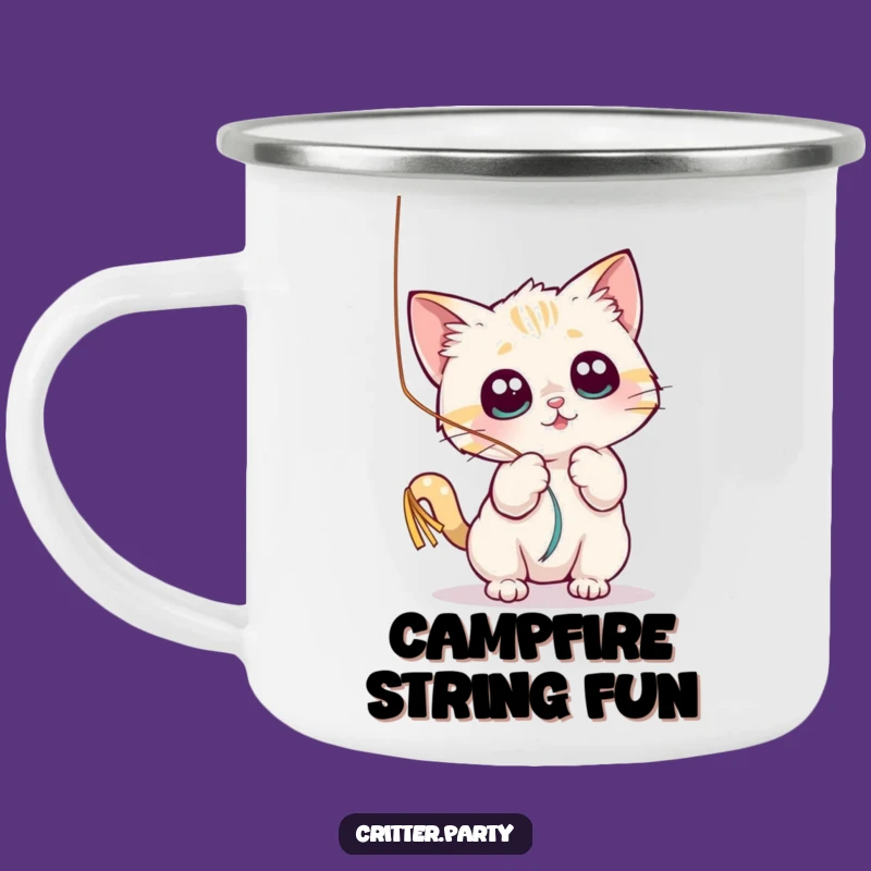 Funny Cat Streamer Camping Mug: Your Trail Buddy for Playful Sips and Fun