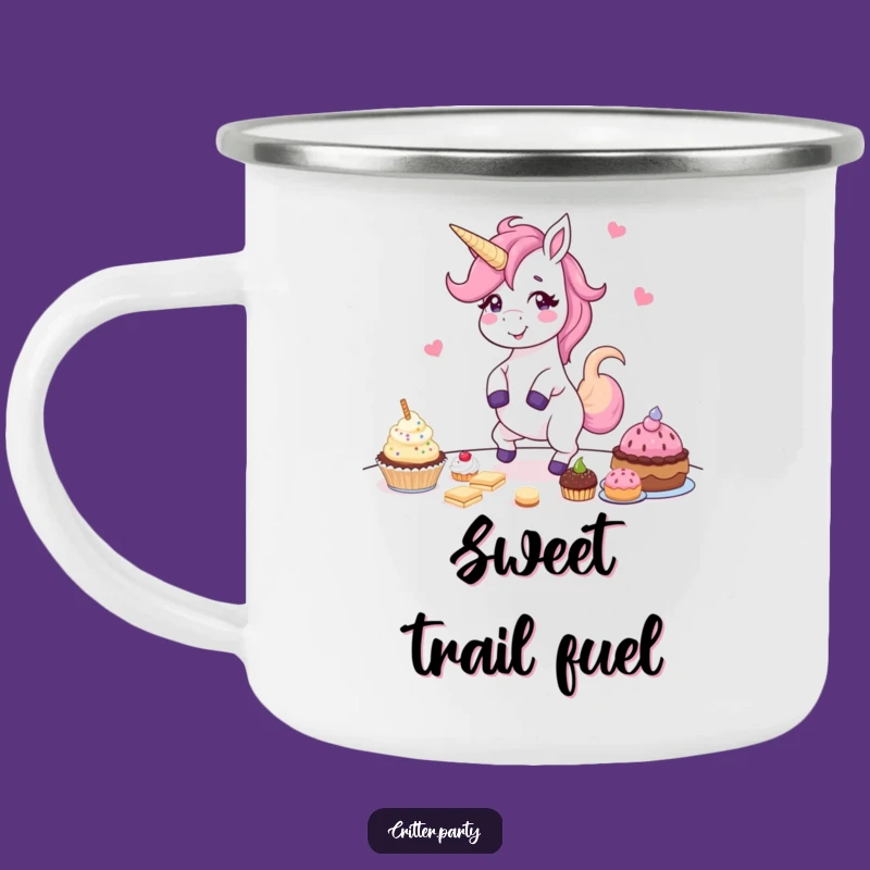 Funny Unicorn Camping Mug: Giggling Dancer, Perfect Outdoor Treat Lover Gift