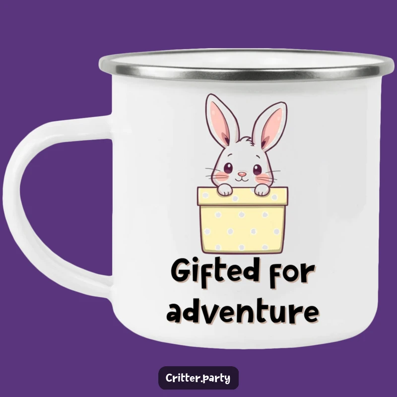Funny Rabbit Camping Mug: Enjoy Your Adventure with This Hilarious Gift Box Surprise!