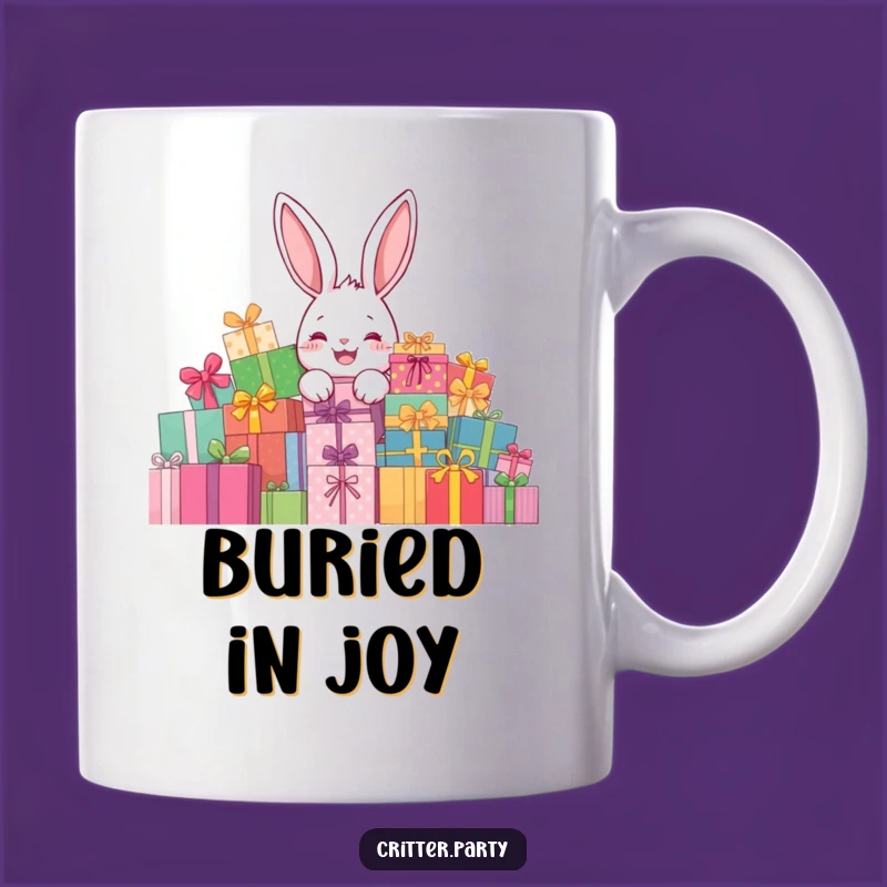 Funny Rabbit Present Mug: Peek-a-Boo Surprise, Perfect Funny Gift for Rabbit Lovers