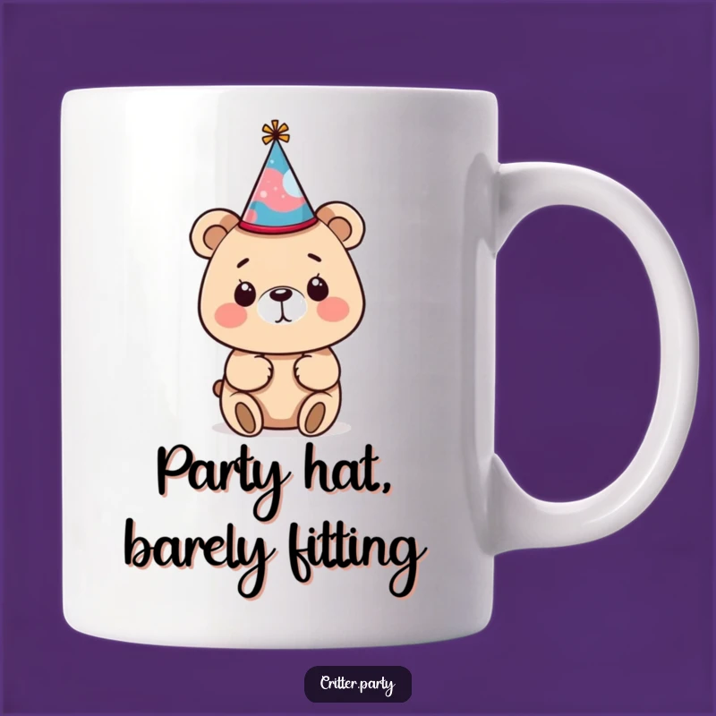 Funny Bear Party Hat Mug: A Hilarious and Quirky Gift Idea for Bear Lovers