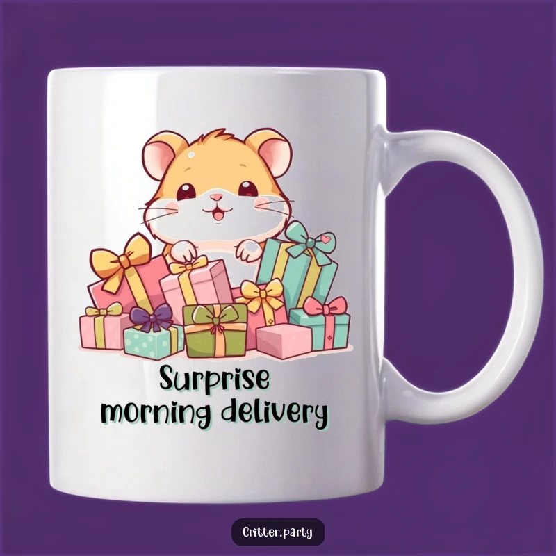 Funny Hamster Gift Pile Mug: Adorable Character Perfect Funny Gift