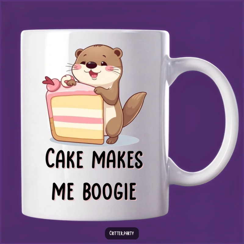 Funny Otter Cake Dance Mug: A Hilarious Treat for Otter Lovers and Funny Gift Seekers