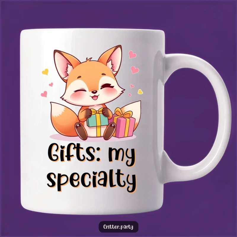 Funny Fox Juggling Mug: Witty Gift Box Fun, Perfect Funny Gift for Fox Lovers