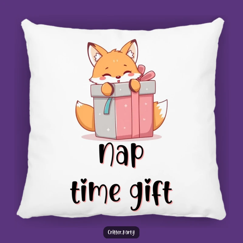 Cozy Funny Kawaii Fox Pillow: Surprise Gift Comfort Gift