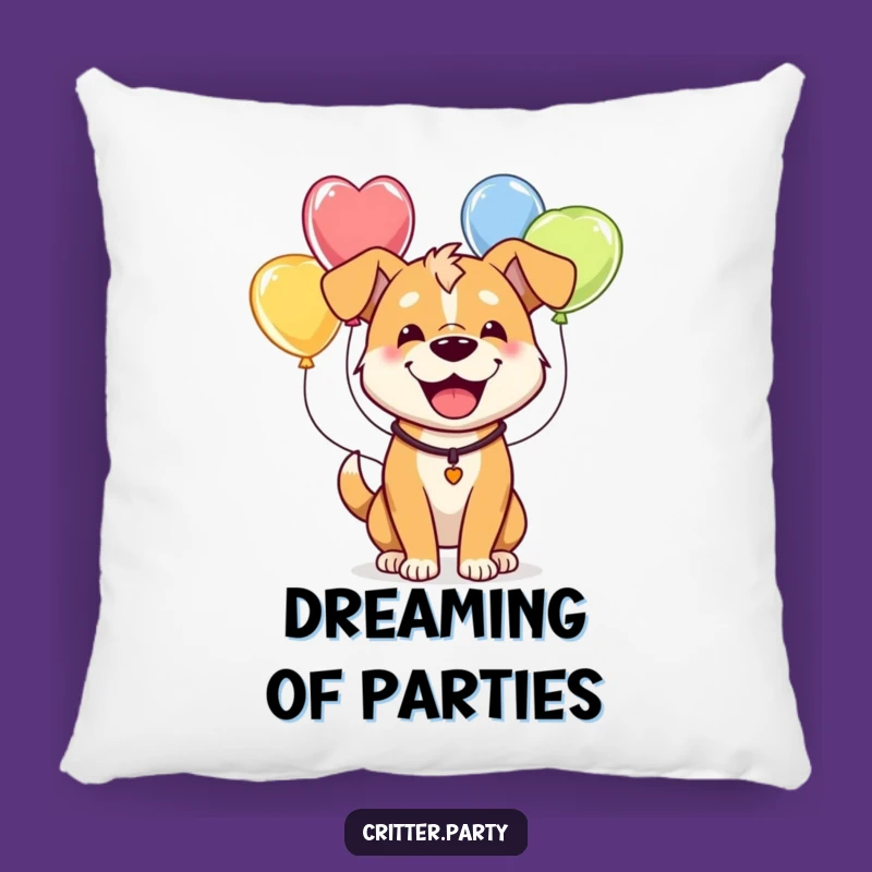 Funny Dog Balloon Pillow: Happy Pup Comfort, Perfect Comical Gift