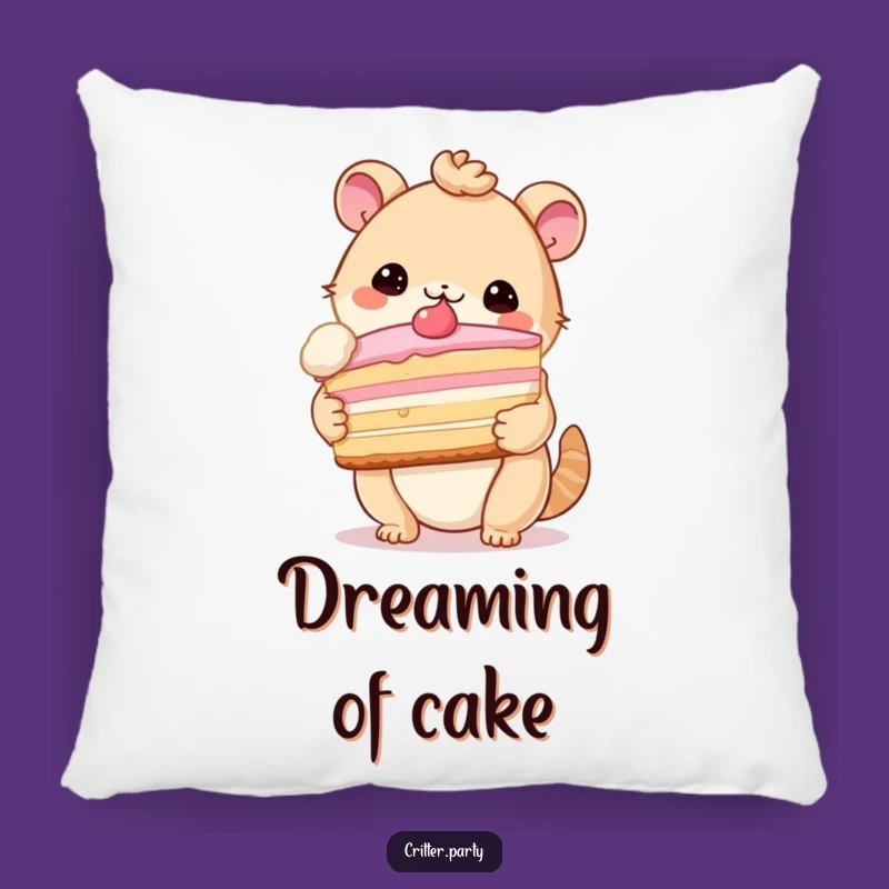 Funny Critter Cake Pillow: Snuggle Up with Sweet, Humorous Comfort!