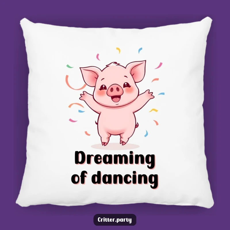 Funny Kawaii Piglet Twirling Pillow: Cozy Streamer Piggy Cushion, Hilarious Decor Gift