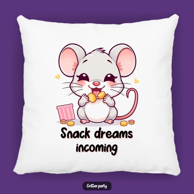 Funny Mouse Pillow: Cuddle Up with this Snack-Loving Character