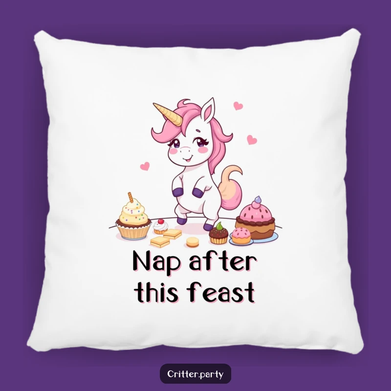 Funny Unicorn Pillow: Giggling Dancer Comfort, Perfect Cozy Treat Lover Gift