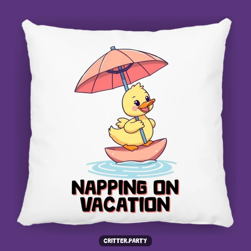 Soft Funny Duckling Umbrella Pillow: Cuddle Up with Hilarious Tropical Comfort