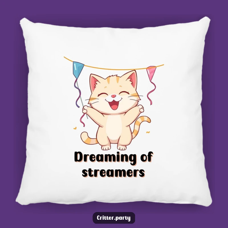 Soft Funny Cat Streamer Pillow: Cuddle Up with Playful, Hilarious Comfort