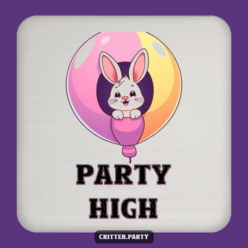 Funny Bunny Balloon Coaster: Giggling Critter Protection, Chic Funny Gift