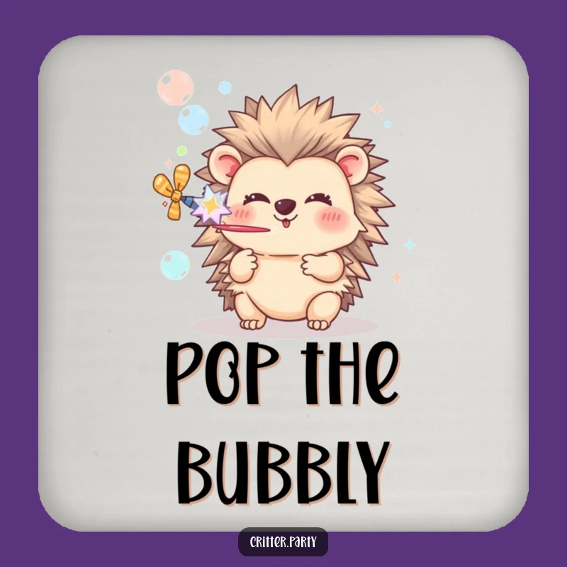 Funny Hedgehog Bubble Popper Coasters: Protect Surfaces with Adorable Hedgehog Charm