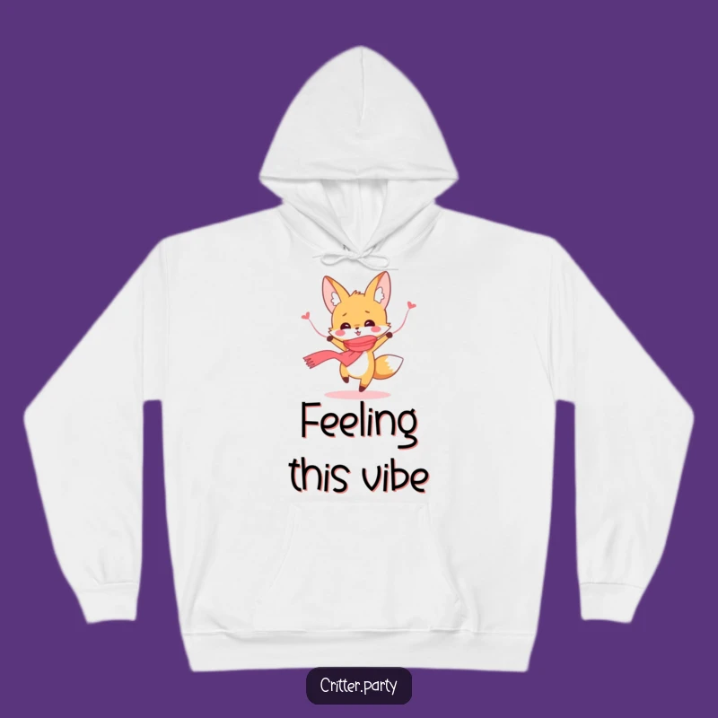 Funny Fox Hoodie: Cozy Streamer Scarf Dance Design, The Ultimate Funny Weekend Gift!