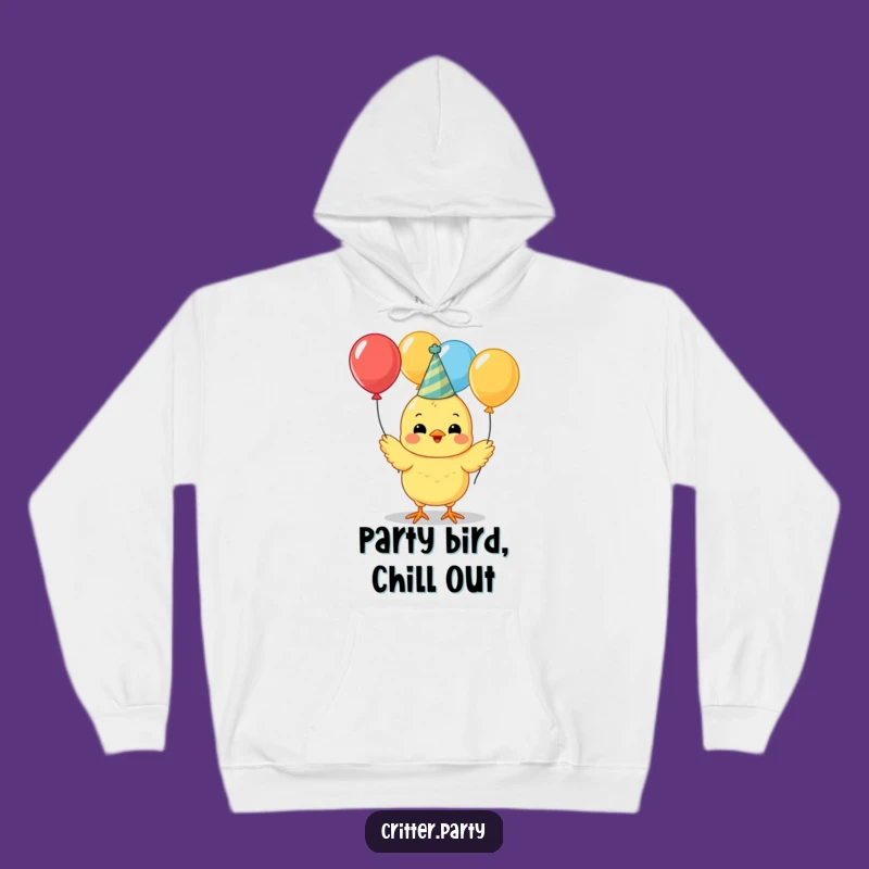 Funny Chick Party Hoodie: Cozy Juggling Celebration, Perfect Warm Gift
