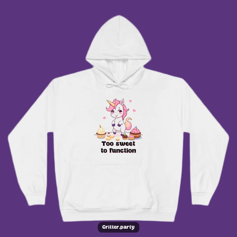 Funny Unicorn Hoodie: Cozy Giggling Dancer, Perfect Warm Treat Lover Gift