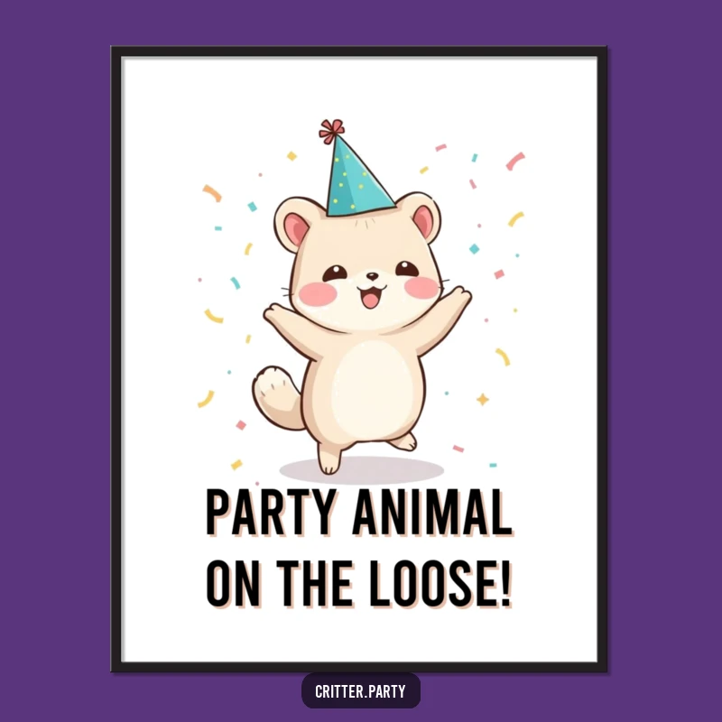 Free Printable Wall Art: Dancing Animal Hilarious Downloadable Decor for Party Vibes