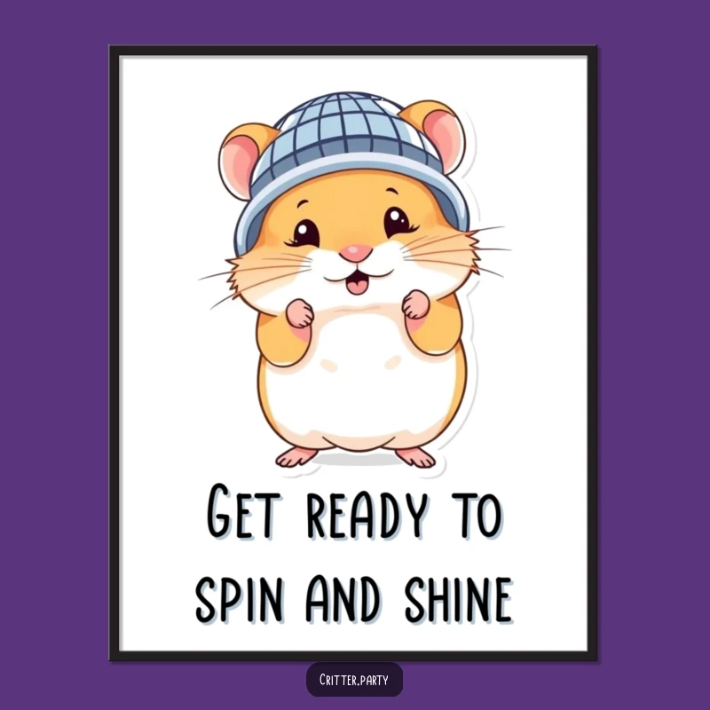 Free Printable Hamster Wall Art: Funny Disco Downloadable Decor!