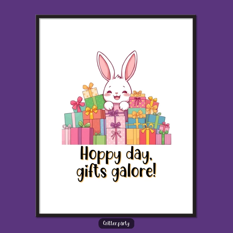 Free Printable Wall Art: Rabbit Peeking Gifts, Humorous Downloadable Decor!
