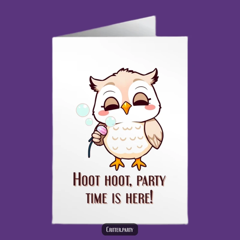Free Printable Owl Birthday Card: Funny Popper Greetings Downloadable Gift