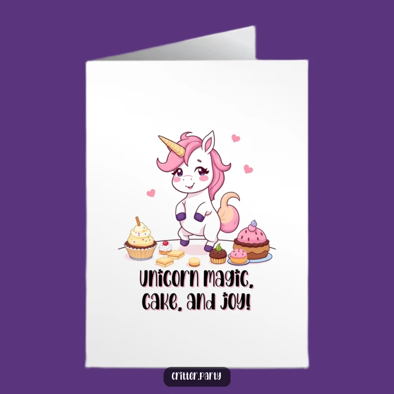 Free Printable Giggling Unicorn Birthday Card: Funny Dance Party Downloadable Gift