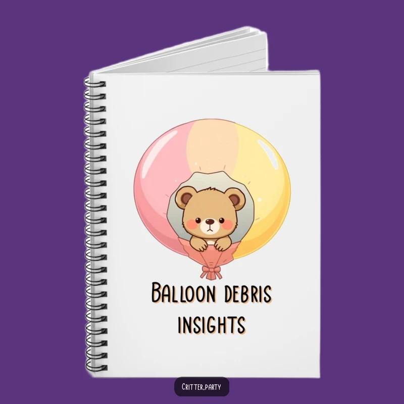 Funny Bear Cub Balloon Pop Notebook: Jot Down Ideas with Humor & Funny Gift