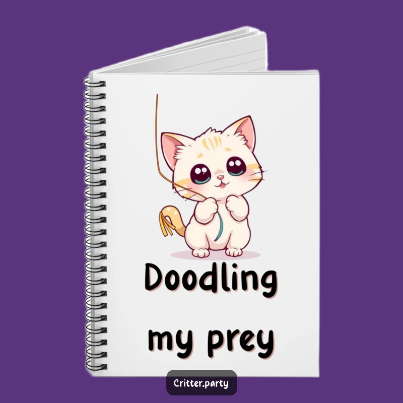 Funny Cat Streamer Notebook: Jot Down Ideas with Playful Feline Flair