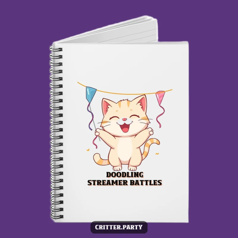 Funny Cat Streamer Notebook: Jot Down Notes with Playful, Hilarious Style