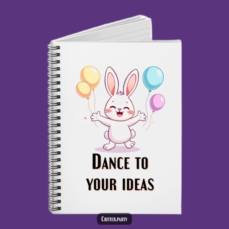 Funny Bunny Dance Notebook: Jot Down Ideas with Whimsical, Floaty Fun
