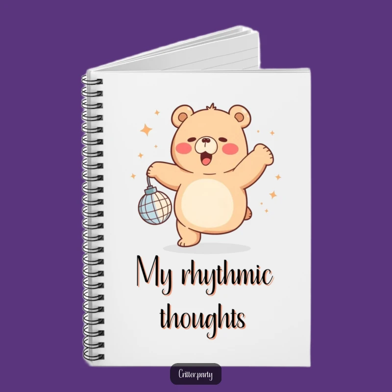 Funny Chubby Bear Disco Notebook: Dance Through Your Notes with Fun