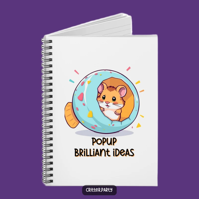 Funny Hamster Party Popper Surprise Notebook: Jot Down Your Funniest Ideas