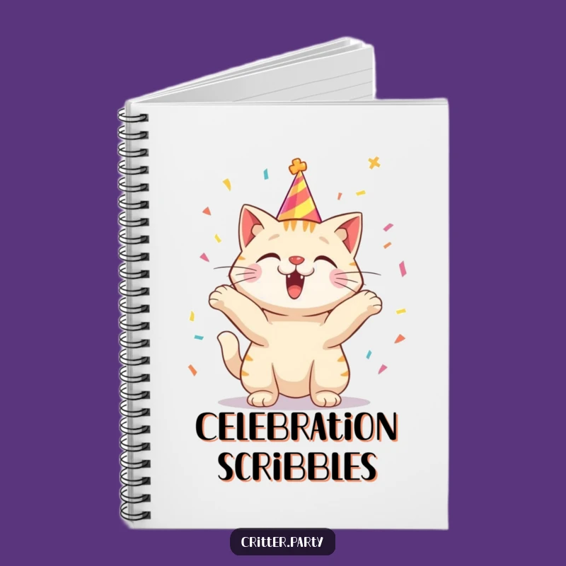 Funny Notebook: Cat's Party Plans, Your Perfect Funny Gift!