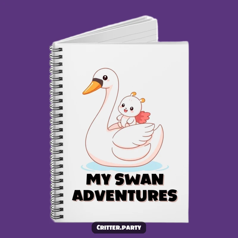 Funny Swan Rider Notebook: Jot Down Ideas with Humorous Adventure Flair!
