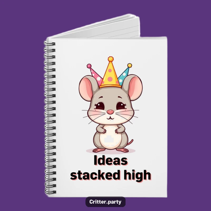 Funny Mouse Hat Ideas Notebook: Jot Down Goals with This Balancing Act!
