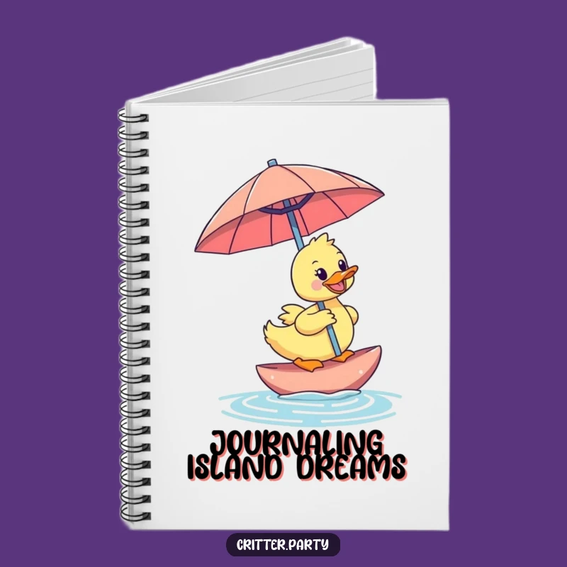 Funny Duckling Umbrella Notebook: Jot Down Ideas with Tropical, Hilarious Style
