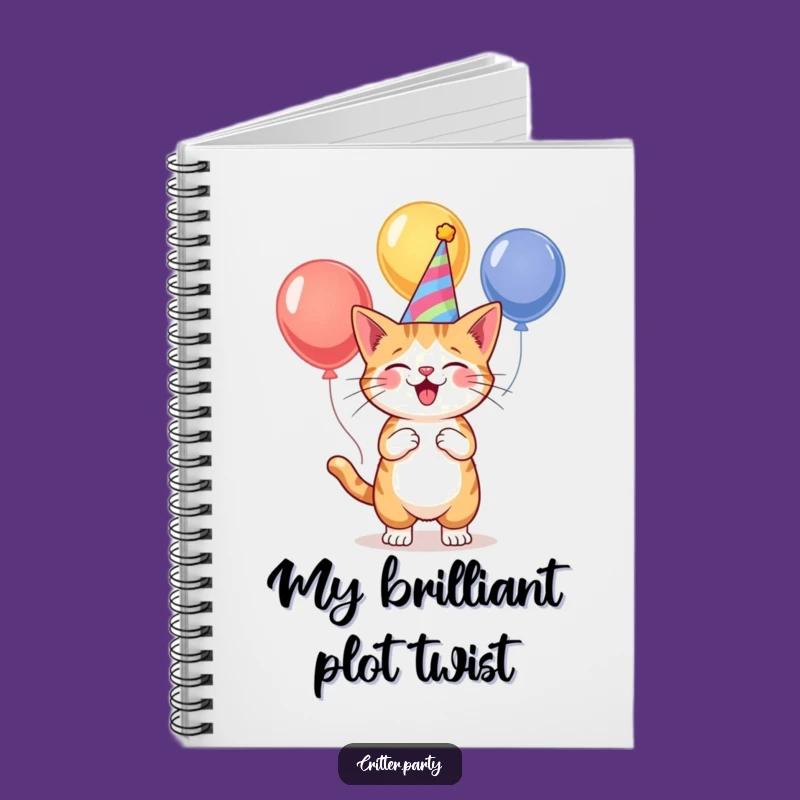 Funny Cat Party Juggler Notebook: Jot Down Ideas with Feline Flair