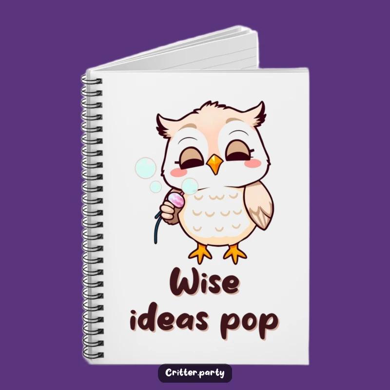 Funny Owl Party Notebook: Bubble Ideas, Perfect Journal for Whimsical Minds