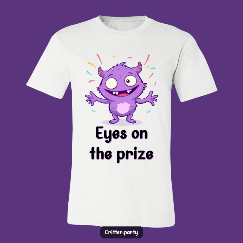 Funny Monster T-Shirt: Unleash the Fun with This Dancing Purple Creature Design