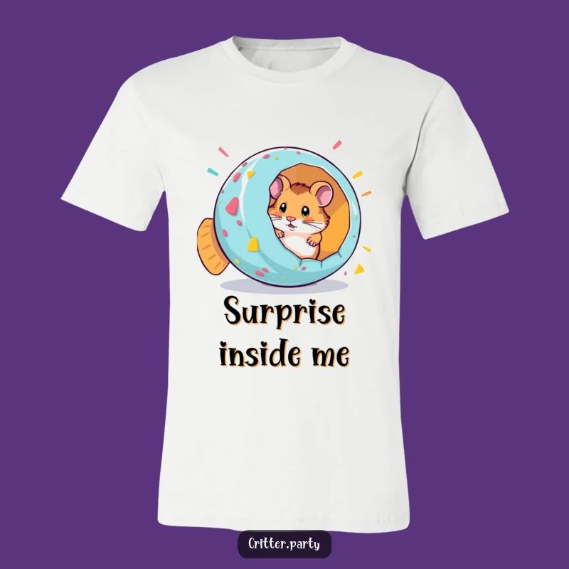 Funny Hamster Party Popper Surprise T-Shirt: Unleash the Fun