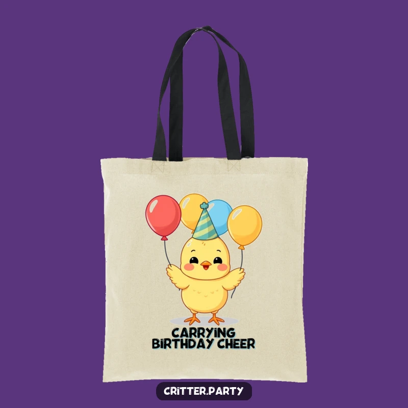 Funny Chick Party Tote Bag: Juggling Fun Carry-All, Perfect Novelty Gift