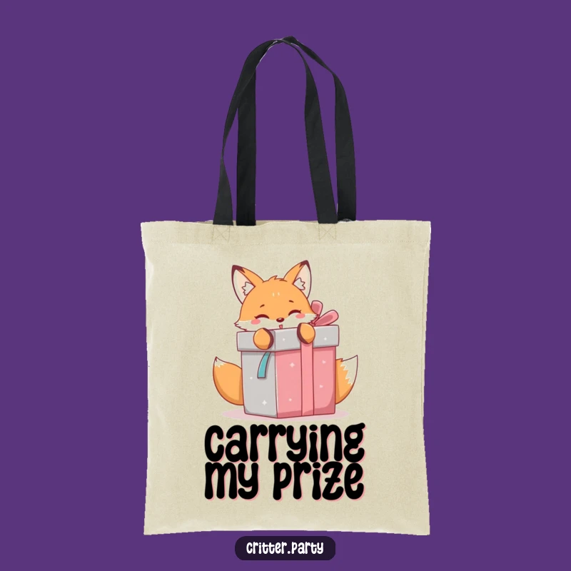 Funny Kawaii Fox Tote Bag: Gift Surprise Accessory Gift