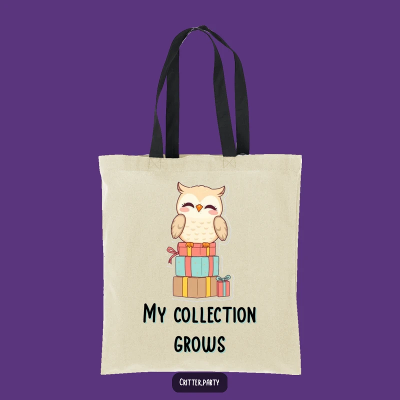 Funny Owl Tote Bag: Carry Your Treasures with This Hilarious Amused Percher!